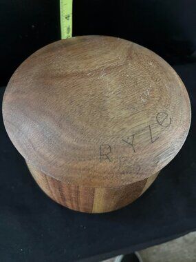 RYZE Wood Mushroom Container